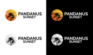 Pandanus Sunset | Diseño de Logo por TSU Creations