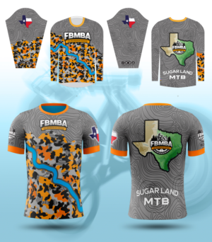 Brazos River Mountain Bike Jersey | Diseño de Camiseta por Al Pech