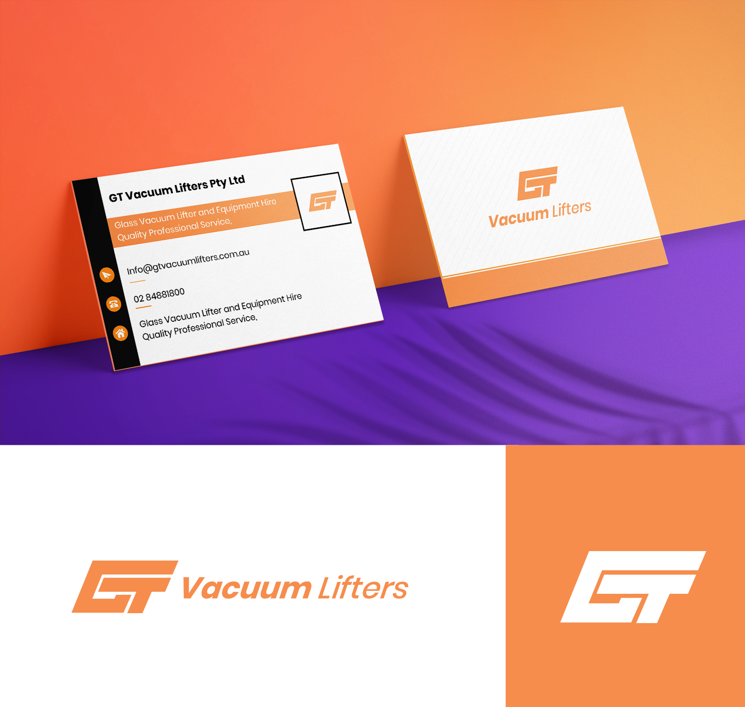 Logo-Design von Gexton für GT VACUUM LIFTERS PTY LTD | Design #24912438