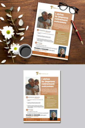 Retirement Plan Advisor Bio | Diseño de Flyer por M 8