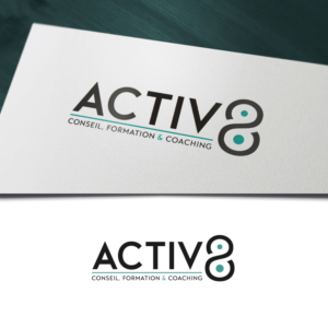 "Activ8"         Sublogo would be "Conseil, formation & Coaching" | Logo Design by WooW Designs