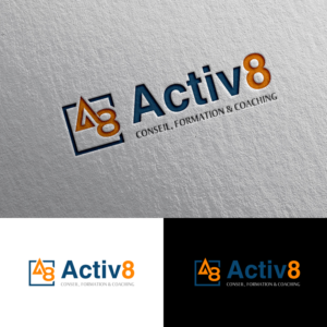 "Activ8"         Sublogo would be "Conseil, formation & Coaching" | Logo Design by Rii