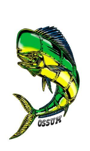 Machine Mahimahi Sticker | Graphic Design by Al Pech
