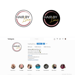 Hair By Lima | Logo Design by Graphic Bricks