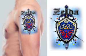 Unique and Custom Zelda Inspired Tattoo | Tattoo Design by NILDesigns