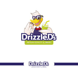 DRIZZLE D's ARTISAN DONUTS & DRINKS | Diseño de Logo por Gabriel T. Marques