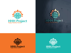 Happy Healthy Human Project or HHH Project | Logo Design by Slant Line Media
