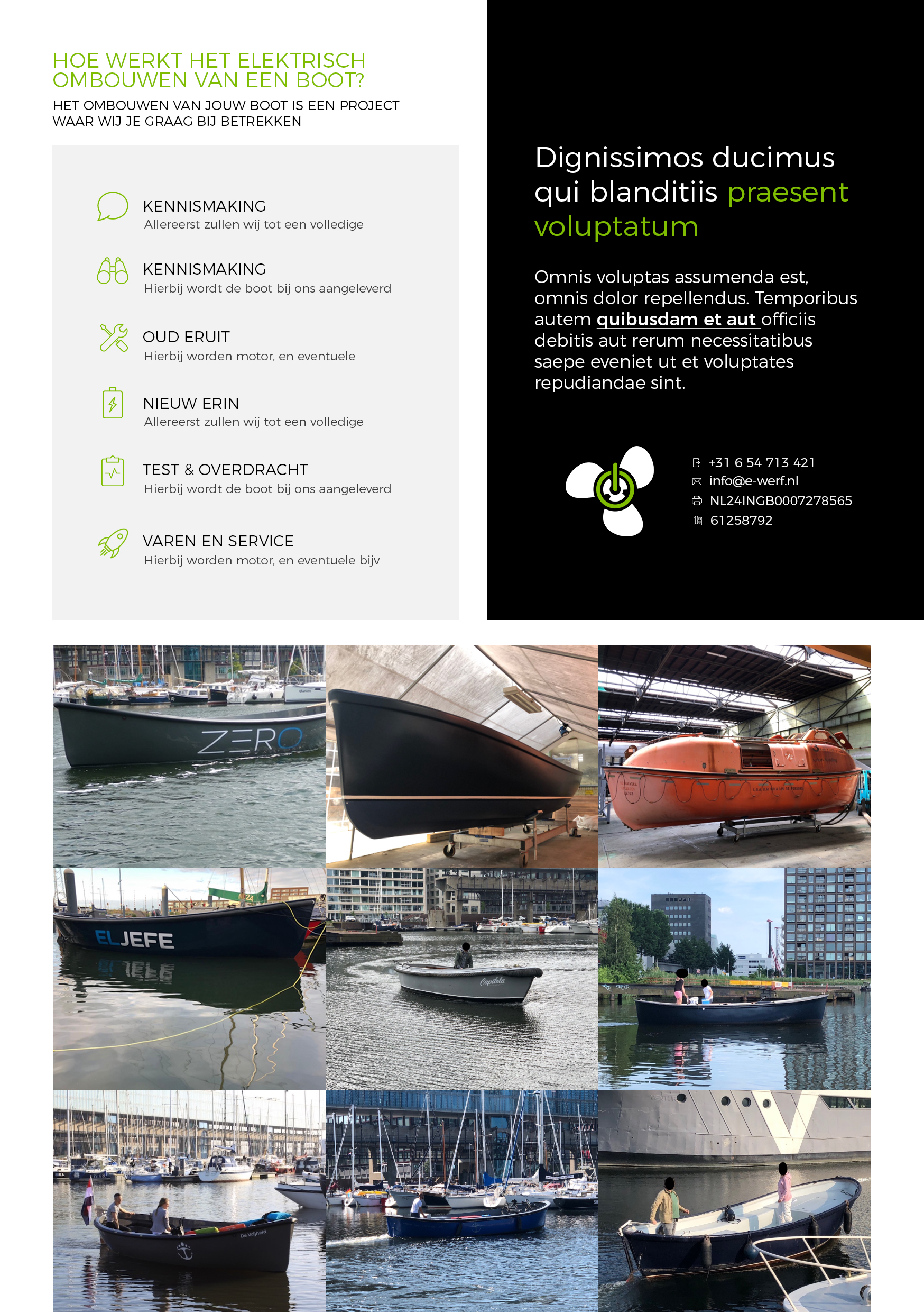 Flyer Design by Cosmos Studios for Amsterdam Jachtbouw | Design #24928882
