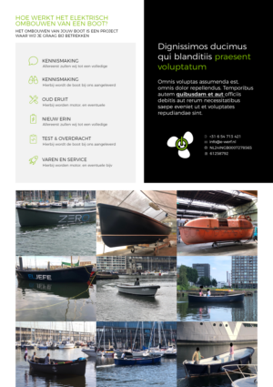 Flyer Design by Cosmos Studios for Amsterdam Jachtbouw | Design: #24928882