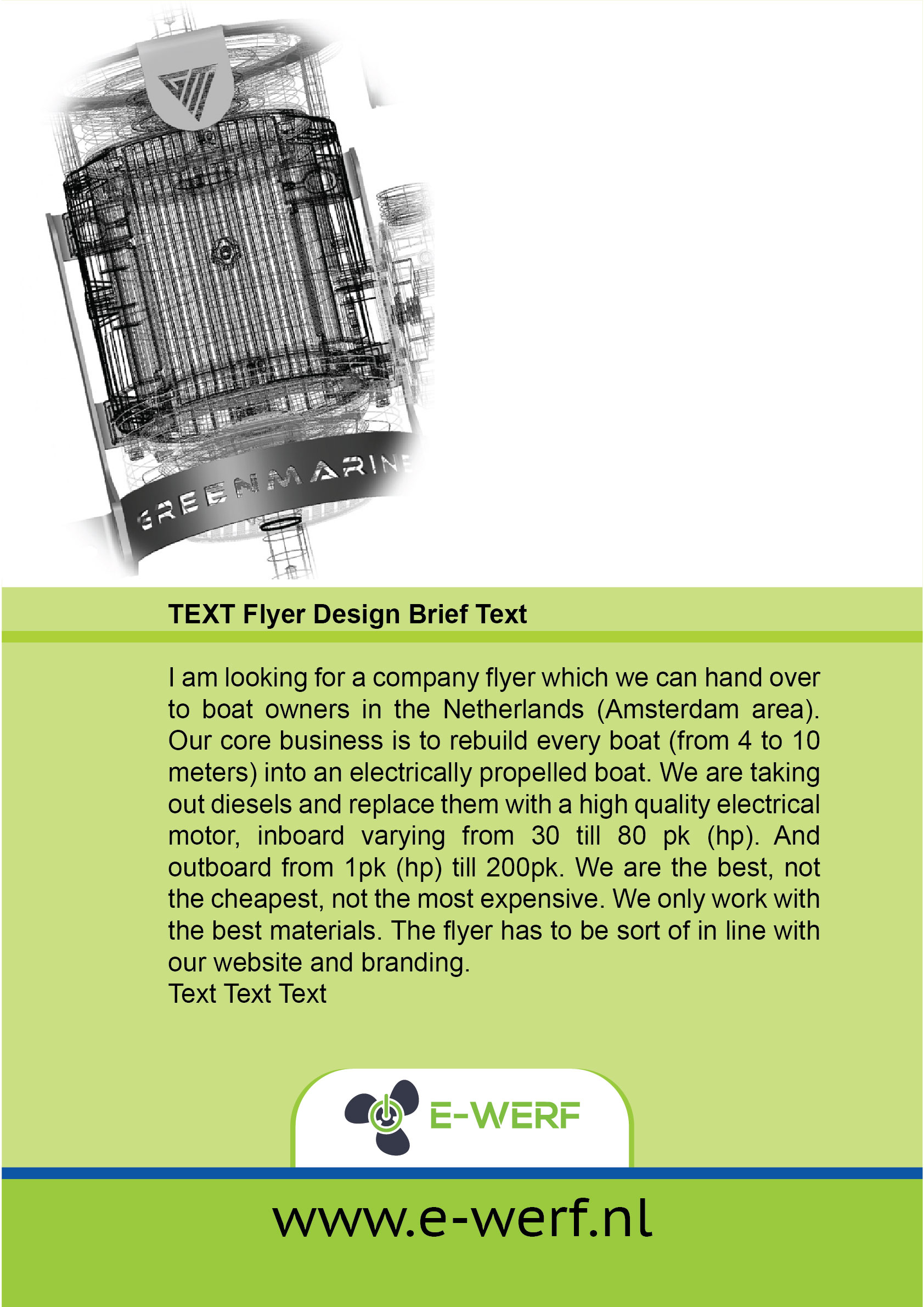 Flyer Design by Sujon for Amsterdam Jachtbouw | Design #24946652