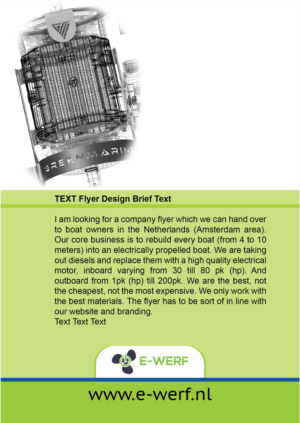 Flyer Design by Sujon for Amsterdam Jachtbouw | Design: #24946652