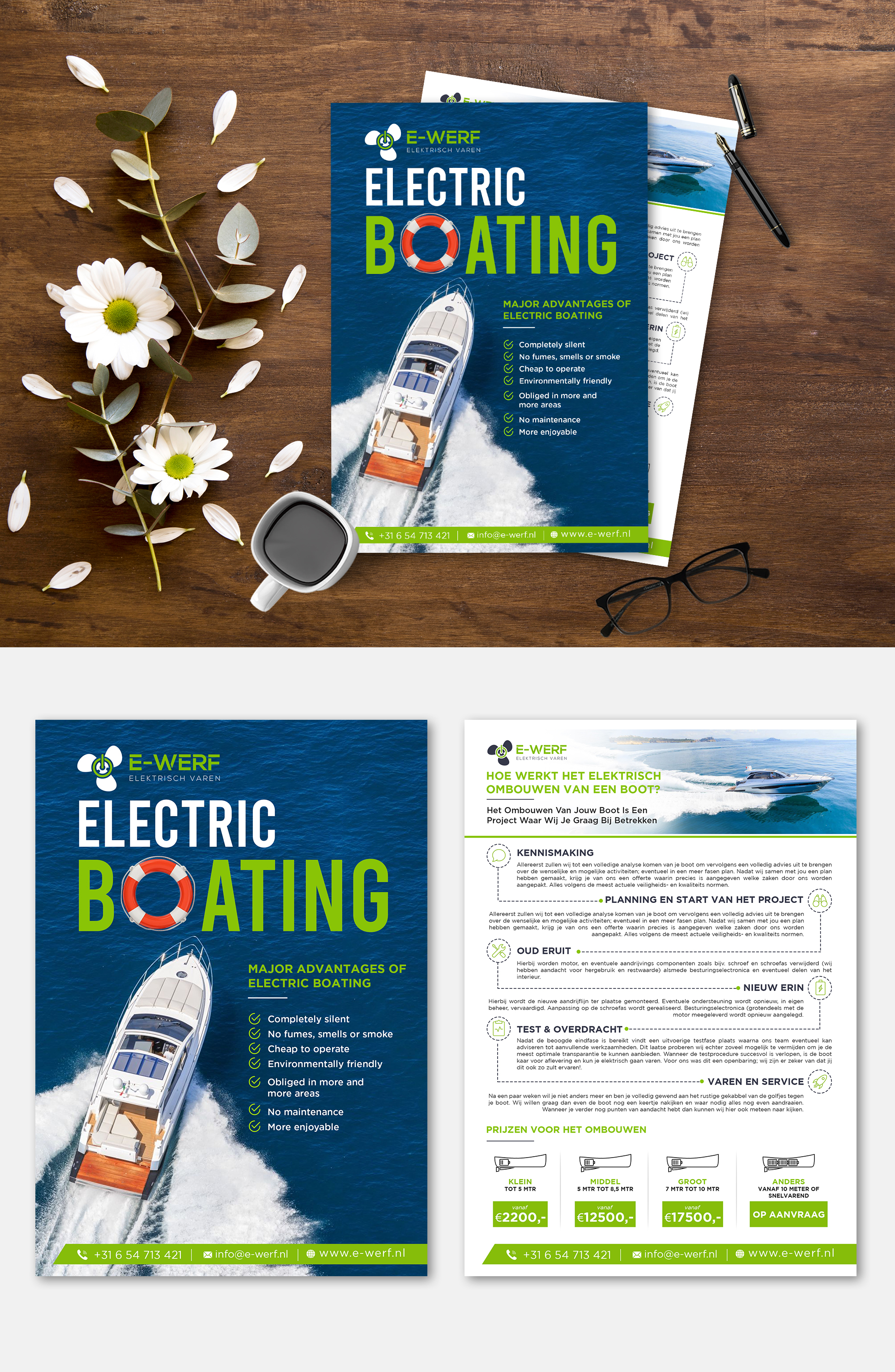 Flyer Design by debdesign for Amsterdam Jachtbouw | Design #24972224