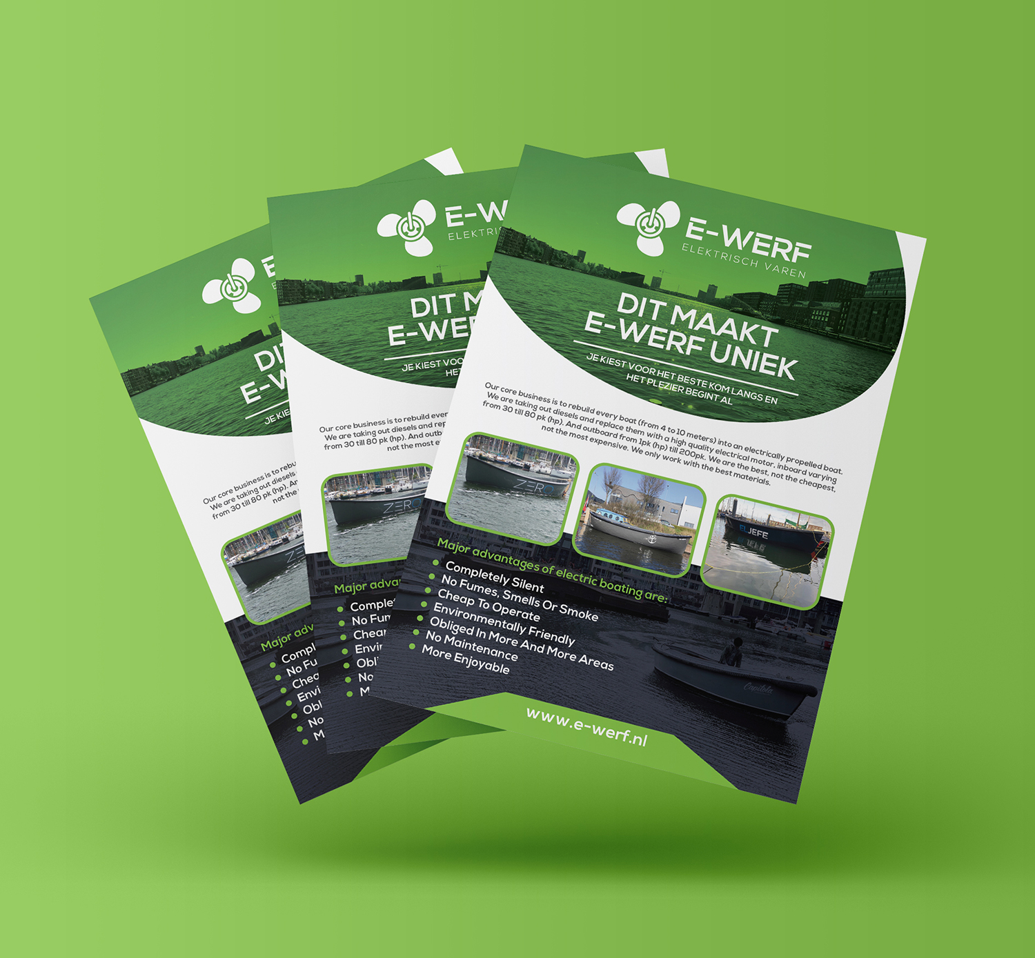 Flyer Design by Deziners Zone for Amsterdam Jachtbouw | Design #24926004