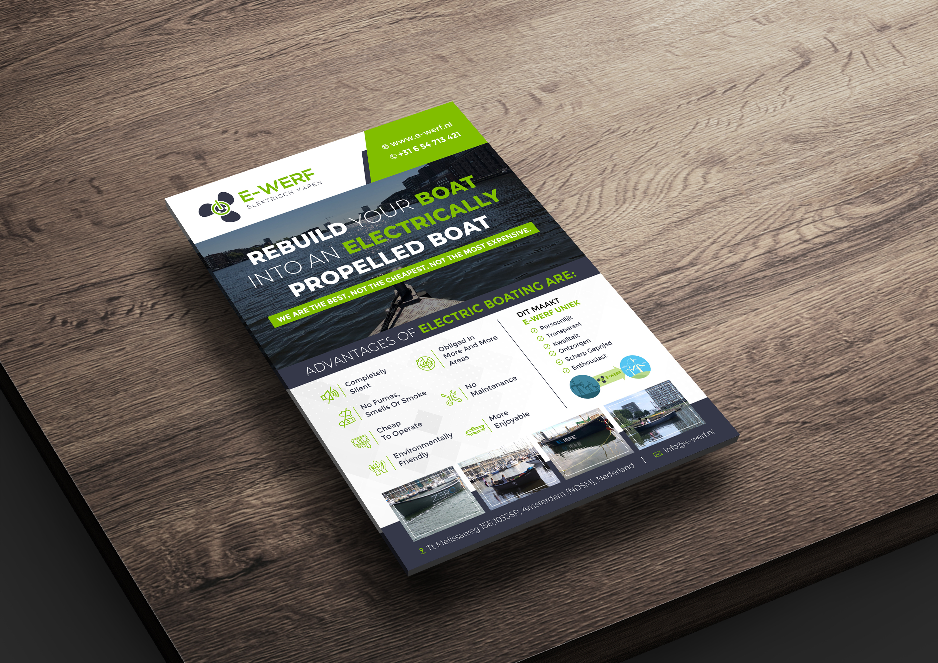 Flyer Design by ecorokerz for Amsterdam Jachtbouw | Design #24921403