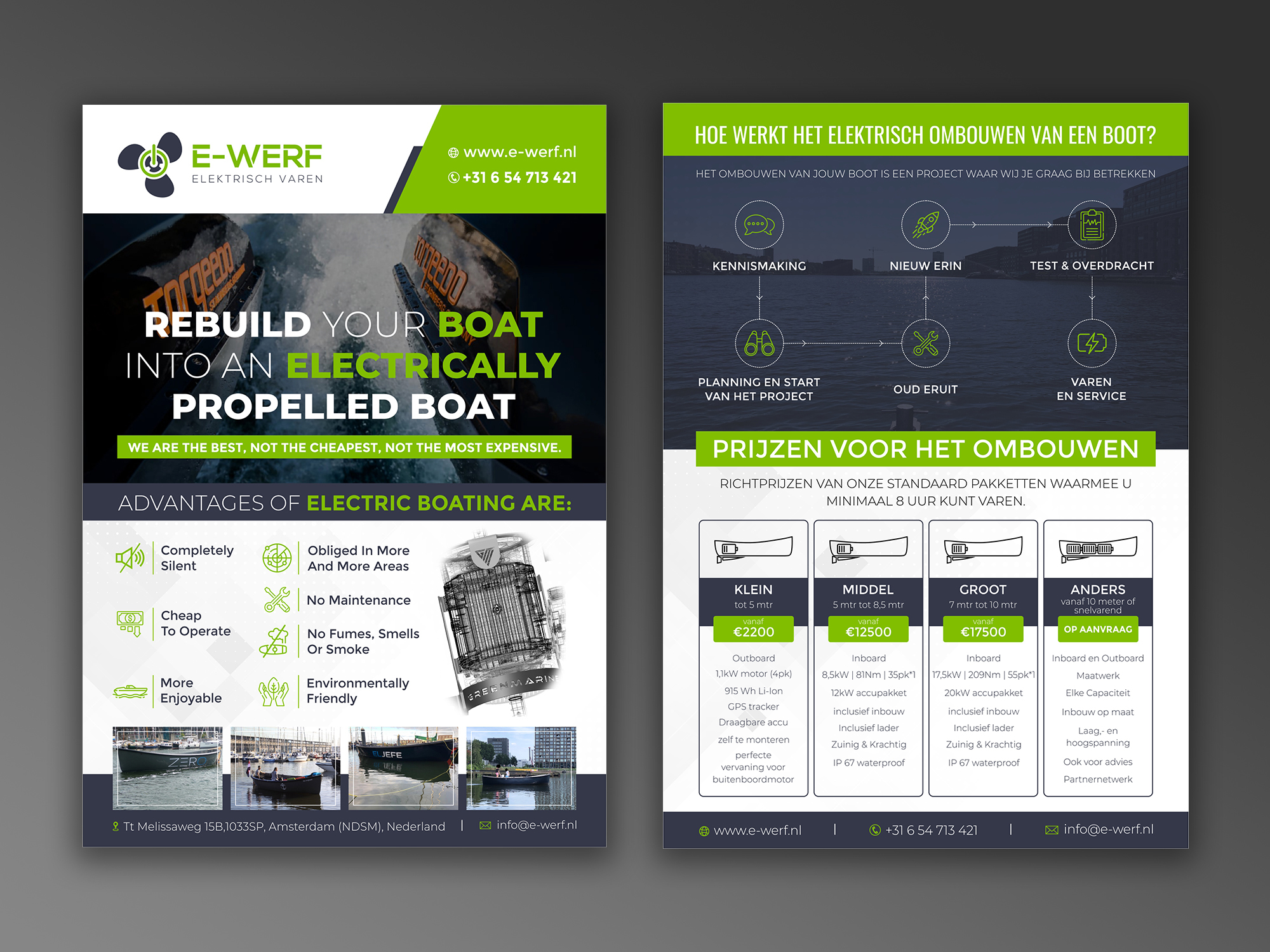 Flyer Design by ecorokerz for Amsterdam Jachtbouw | Design: #24977940