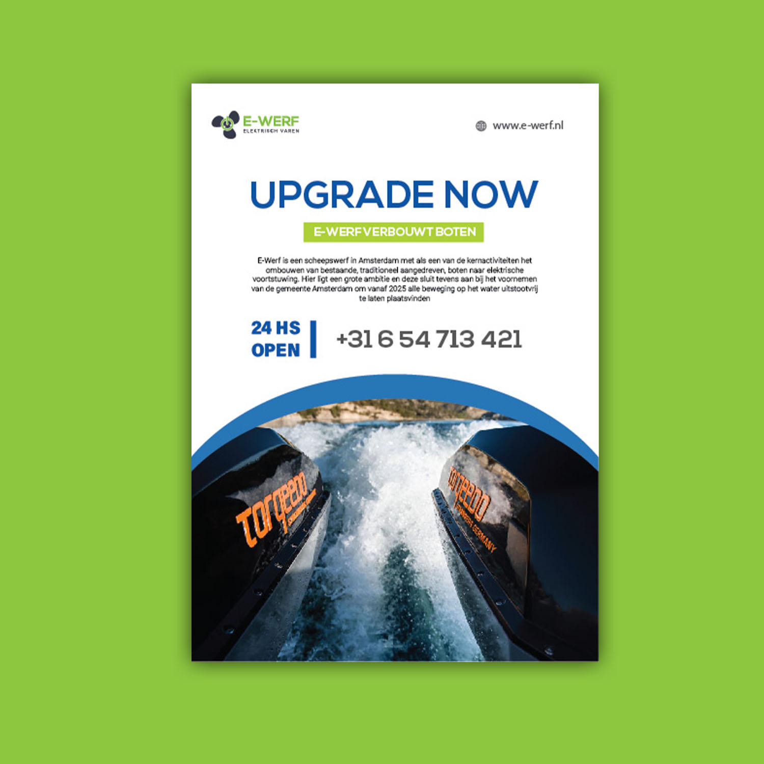 Flyer Design by Jayanta 3 for Amsterdam Jachtbouw | Design #24971918