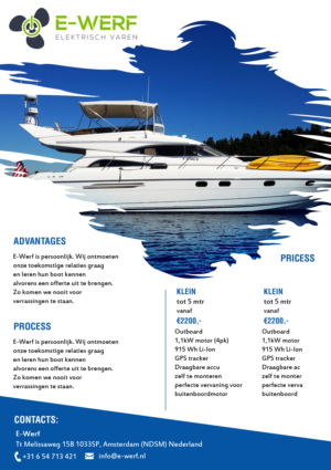 Flyer Design by Creative Slices for Amsterdam Jachtbouw | Design: #24961459