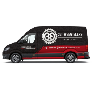 33 tweewielers - Carwrapping an 100% electric van | Car Wrap Design by Yoga Tri