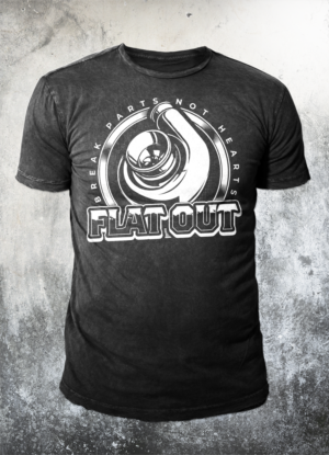 Flat Out Shirt Design #5 | T-shirt Design by badpixelarts