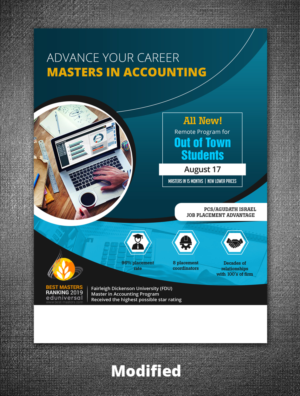 Out of town New Masters of  Accounting  | Diseño de Flyer por rug