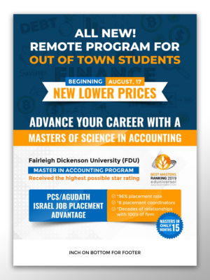 Out of town New Masters of  Accounting  | Diseño de Flyer por OwnDesign