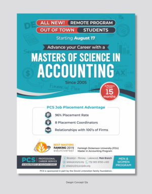 Out of town New Masters of  Accounting  | Diseño de Flyer por D Creative