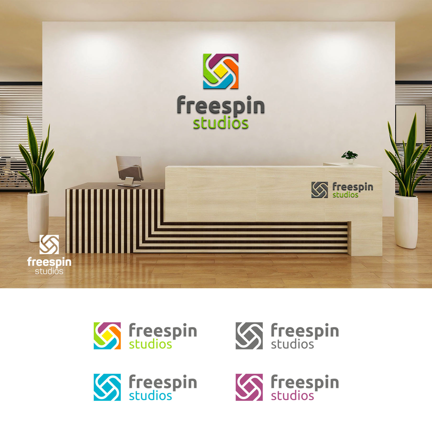 Logo Design by staytrue for Freespin Studios | Design #24933358