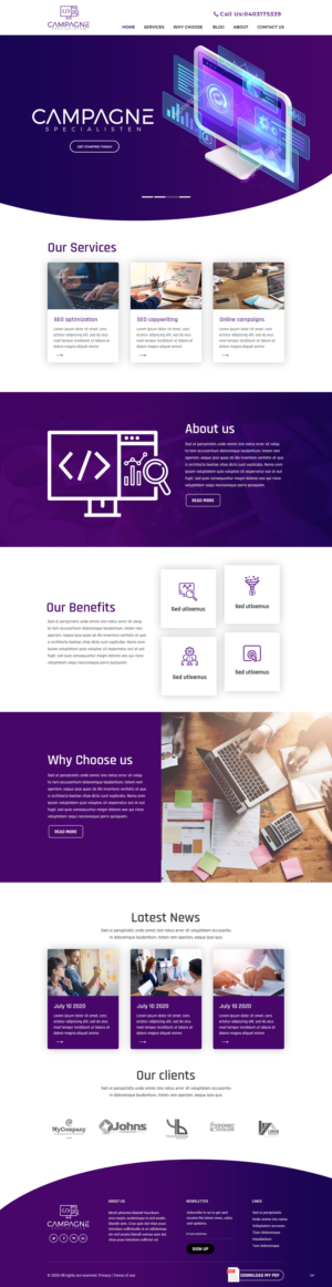 Diseño Web por pb para WAM | Diseño: #24965572