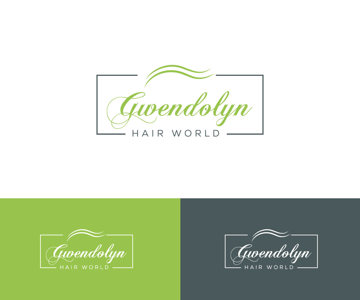 Bold, Serious, Beauty Salon Logo Design for Gwendolyn Hair World by