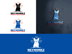 Skyworkz French bulldogs  | Design de Logo par Slant Line Media