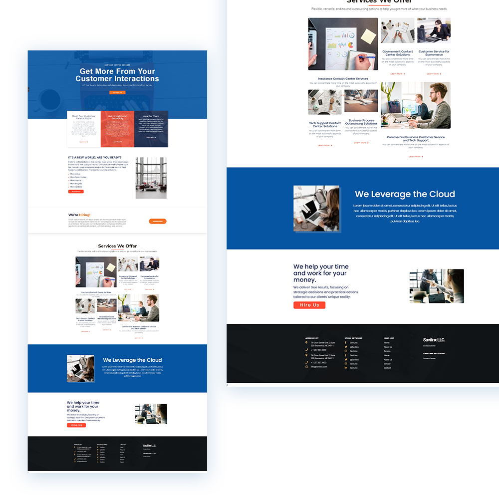 Web Design by Air Spyders for SaviLinx | Design #24996038