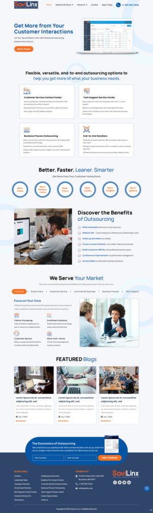 Web Design by pb for SaviLinx | Design: #24942159