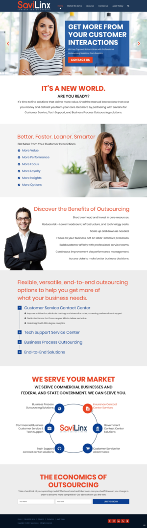 Web Design by pb for SaviLinx | Design: #24956473
