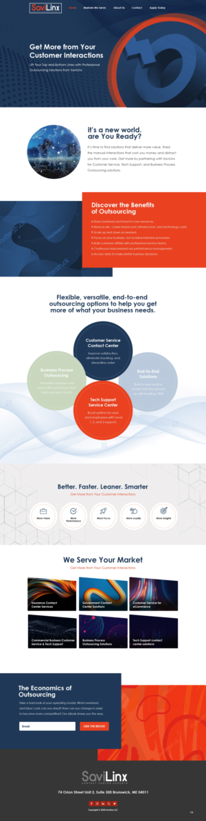 Web Design by pb for SaviLinx | Design #24983763