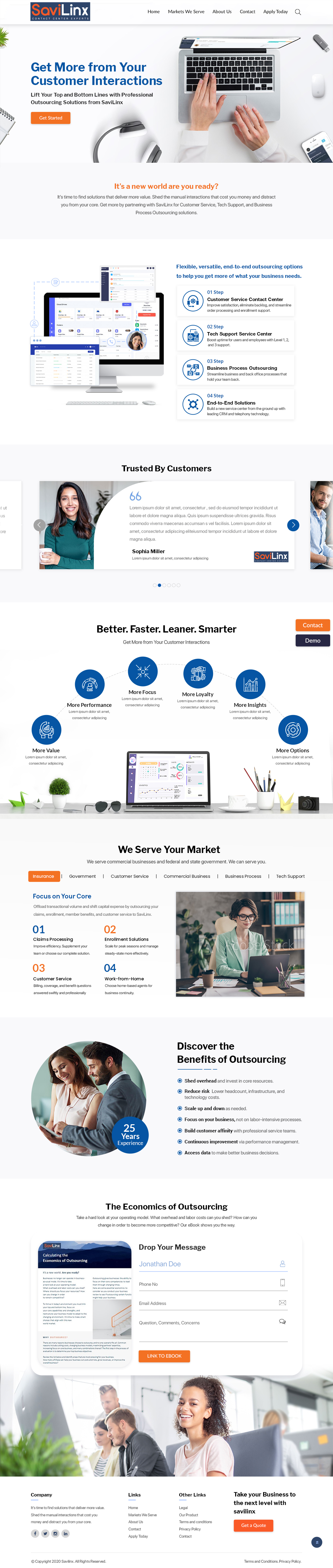 Web Design by Titan Eagle for SaviLinx | Design #24947421