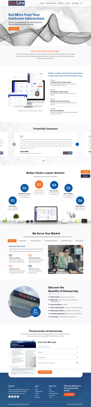 Web-Design von Titan Eagle für SaviLinx | Design: #24983227