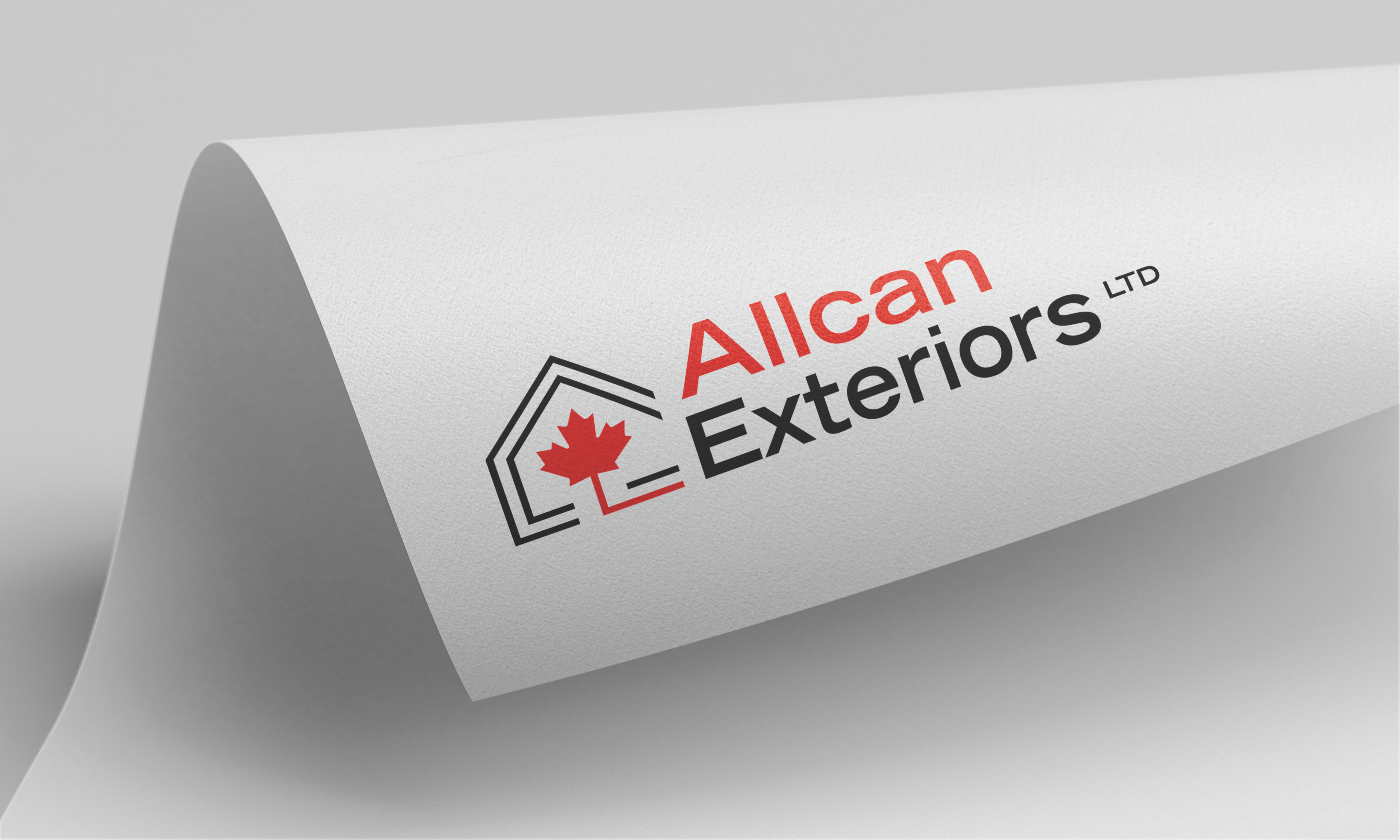 Logo Design by Daniel Caso Design for Allcan Exteriors Ltd. | Design #24939861
