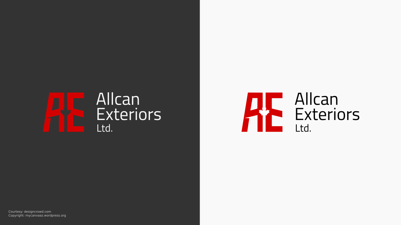 Logo-Design von AVASHE für Allcan Exteriors Ltd. | Design #24985228