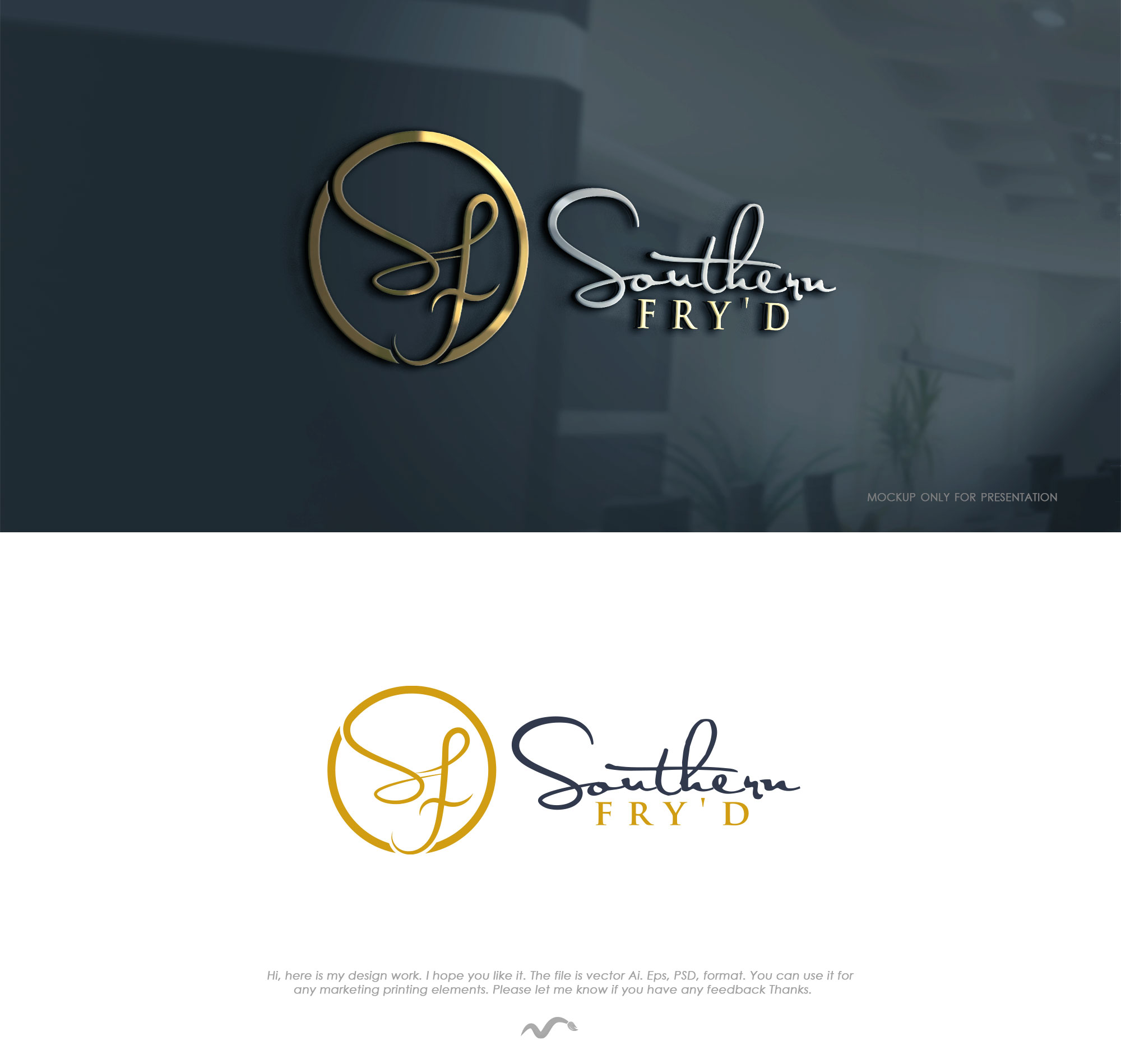 Logo Design by Mono.co for Southern Fry'd | Design #24935425