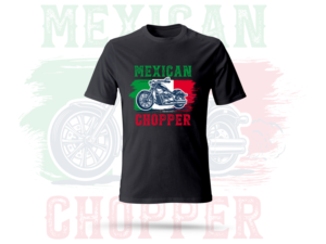 Motorcycle Shirts with Mexican Skull style  | T-Shirt-Design von Slant Line Media