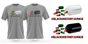 #blackhistoryjunkie | Design de T-shirt par Risallah
