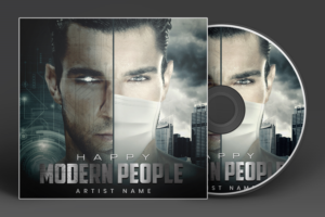 album title - happy modern people album cover artwork | CD-Cover-Design von SAI DESIGNS