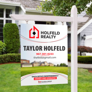 Real Estate Listing Signs for standard Yard arms  | Signage Design by Aurora:)