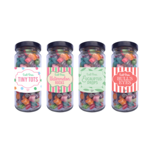 Old-fashioned Candy Label Design (4 different candies)