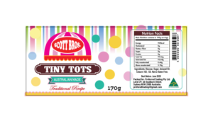 Label Design by Maakey for Scott Bros. CANDY | Design: #24974450