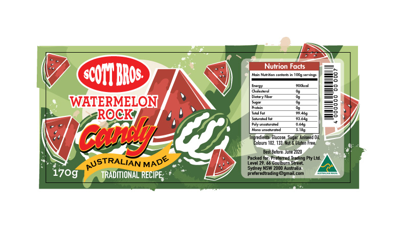 Label Design by Maakey for Scott Bros. CANDY | Design #24974465