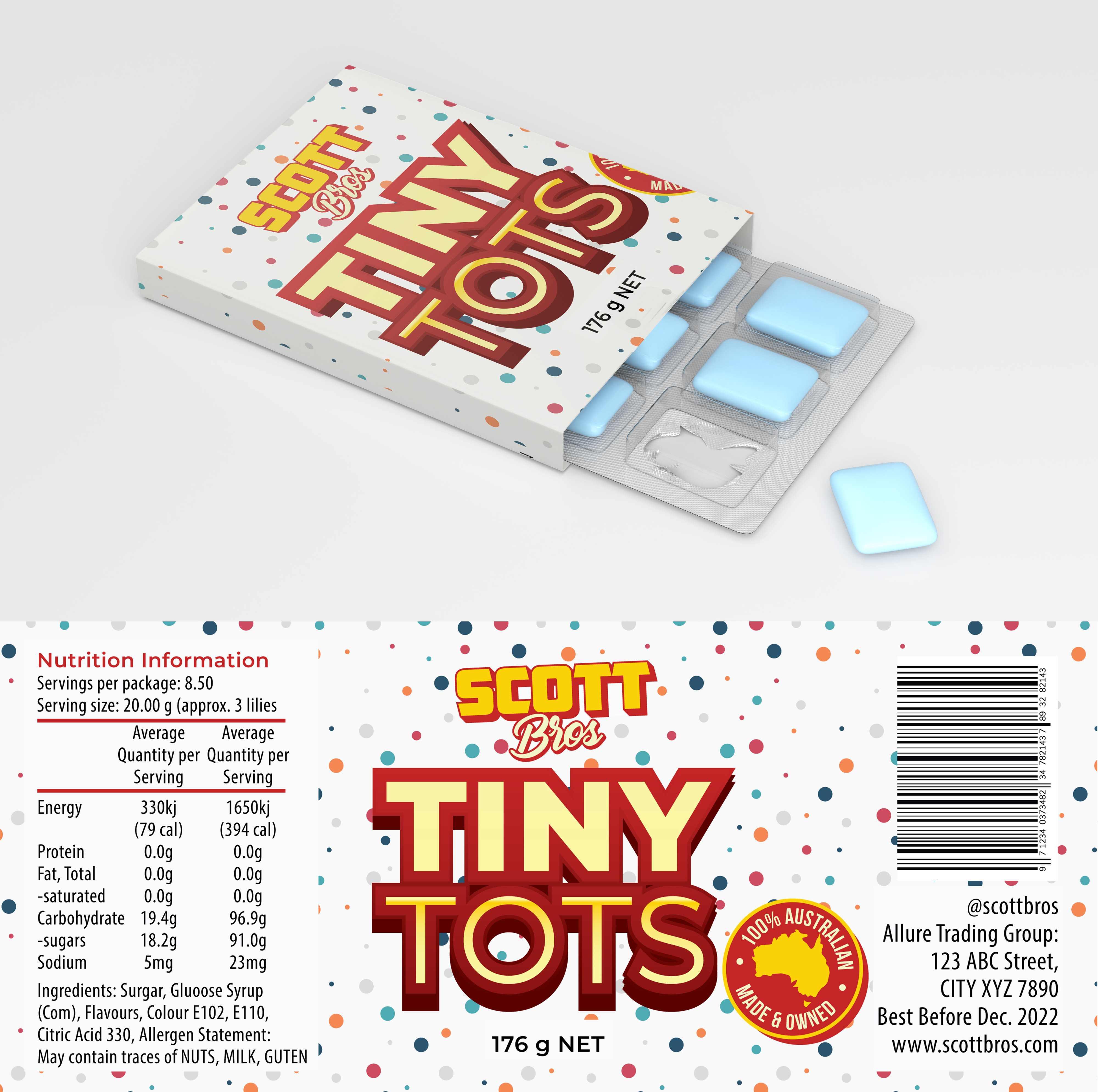 Label Design by Impressive Solutions for Scott Bros. CANDY | Design #24961070