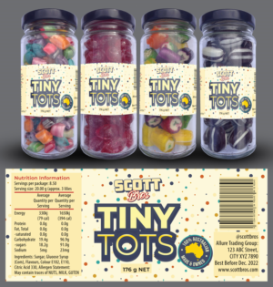 Label Design by Impressive Solutions for Scott Bros. CANDY | Design: #24972652
