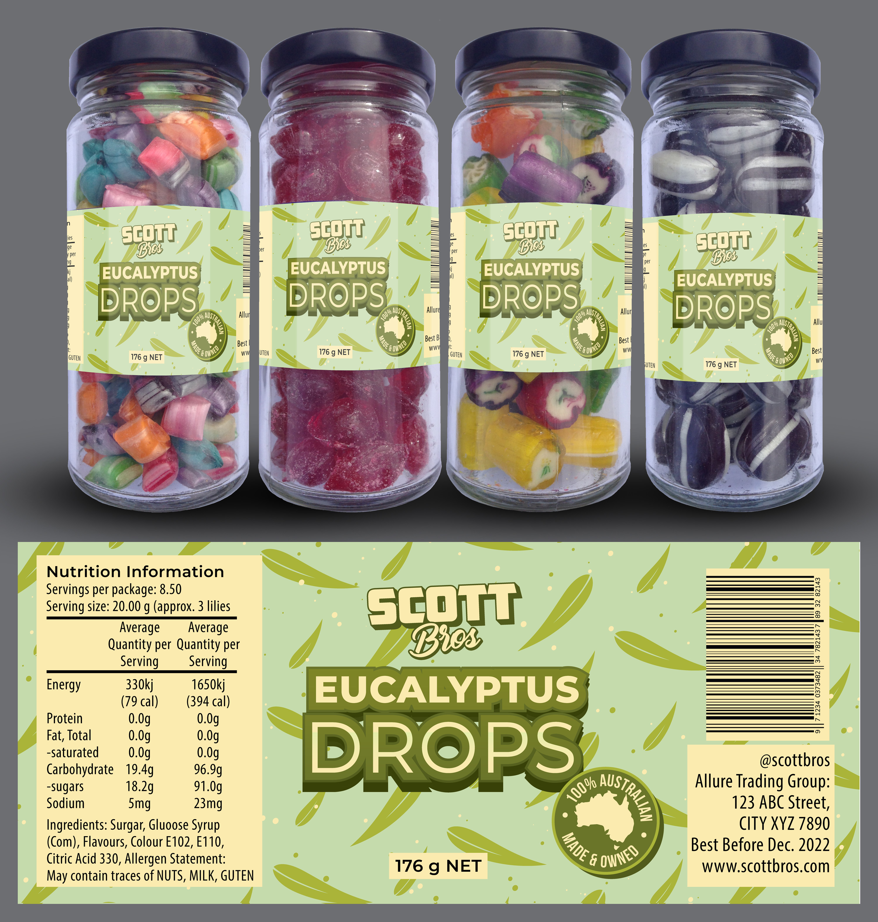 Label Design by Impressive Solutions for Scott Bros. CANDY | Design #24972653