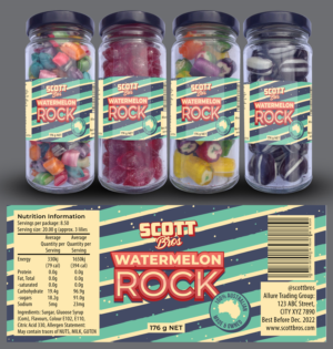 Label Design by Impressive Solutions for Scott Bros. CANDY | Design: #24972656